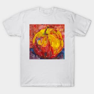 Red apple - ready to bite in - mixed media collage T-Shirt